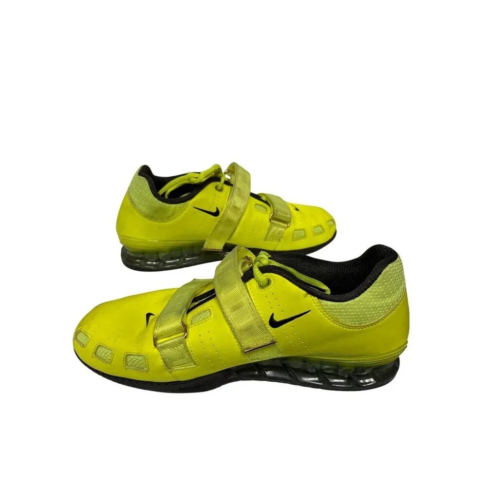 Nike Romaleos 2 Men's Weight Lifting Shoes Volt Yellow Gym 476927-730 Size 12 - Picture 7 of 12